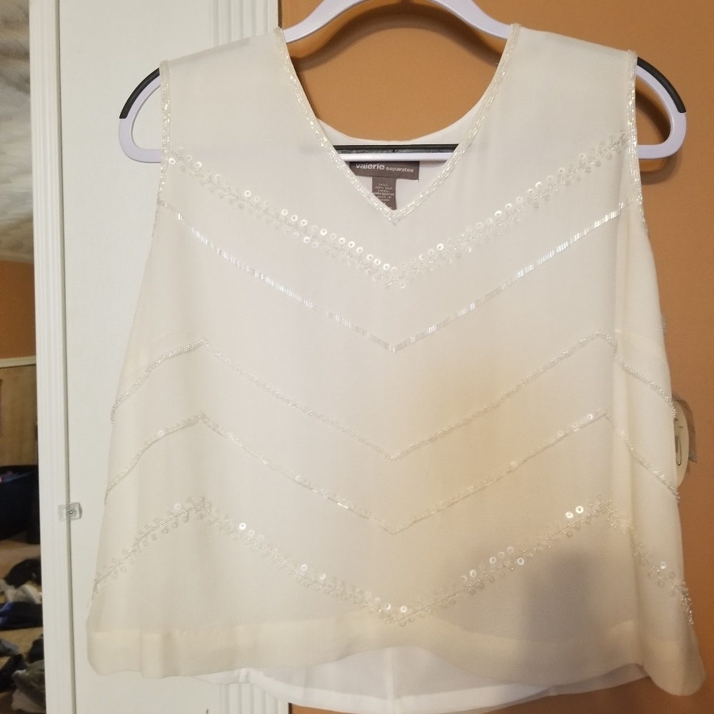 White Embellished Blouse